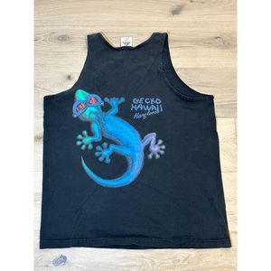 Vintage HAWAII GECKO HANG LOOSE SOFT FADED TANK TOP 90s
